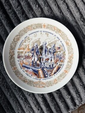 Vintage Haviland Limoges Collector Plate Yorktown 1781